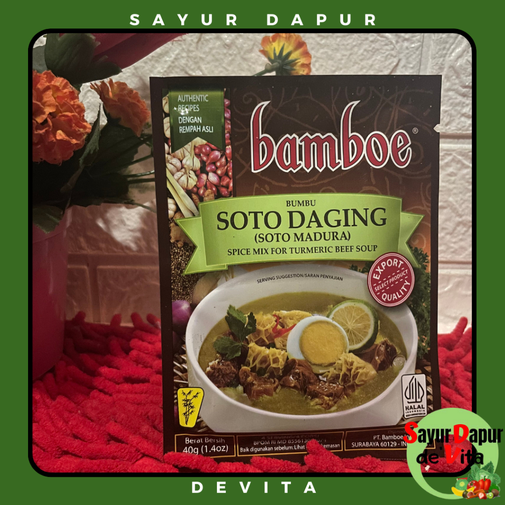 

Bamboe Bumbu Instan Varian Soto Daging, 40 gram