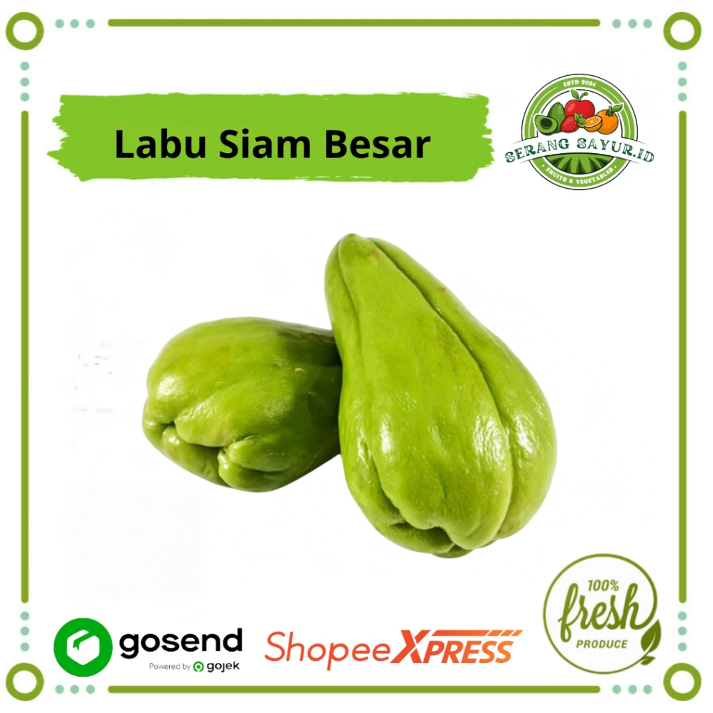 

[INSTAN SERANG] LABU SIAM BESAR 1 BUAH 250 GR - 300 GR