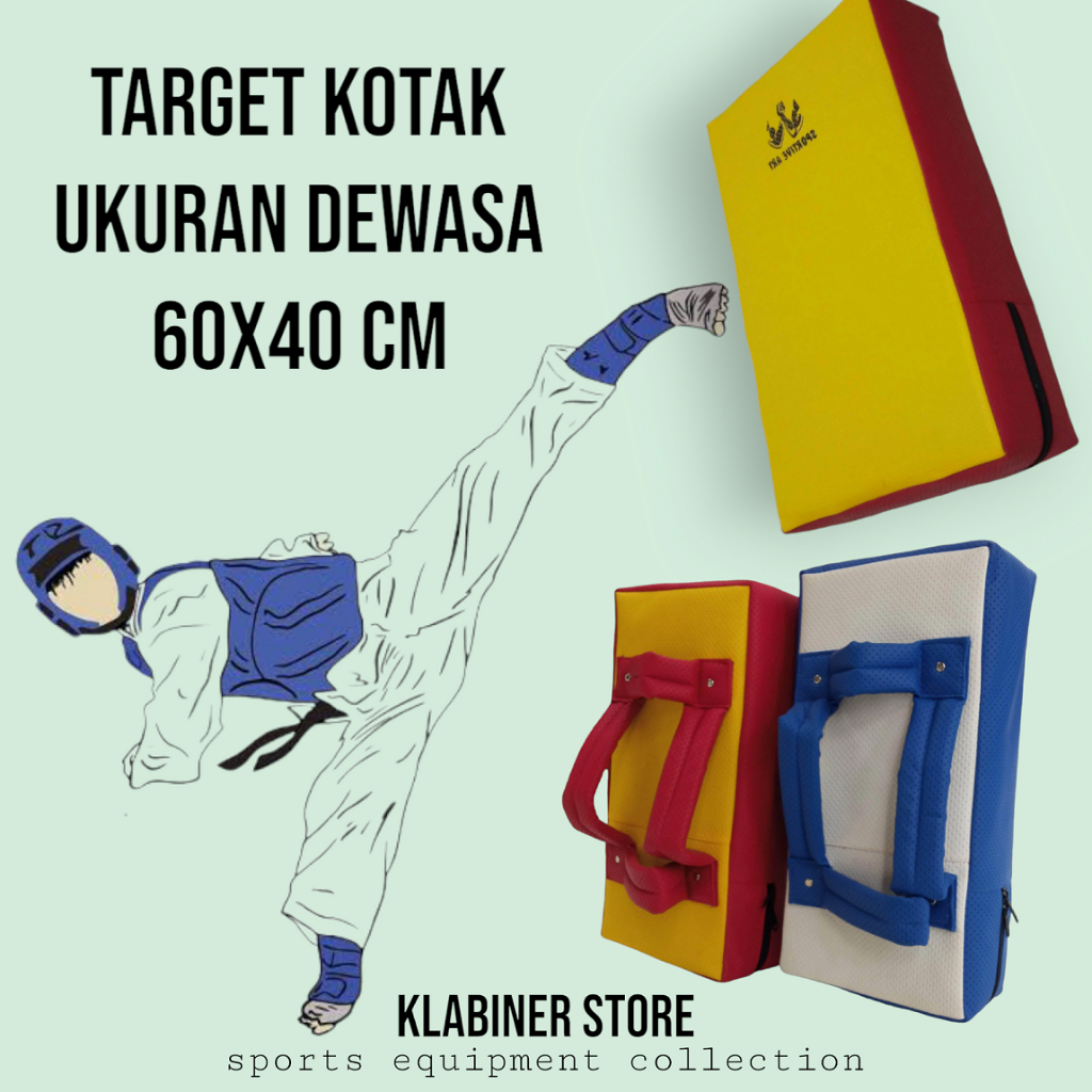 Target Kotak Taekwondo/Karate Ukuran Dewasa 60 × 40 cm terbaik dan termurah