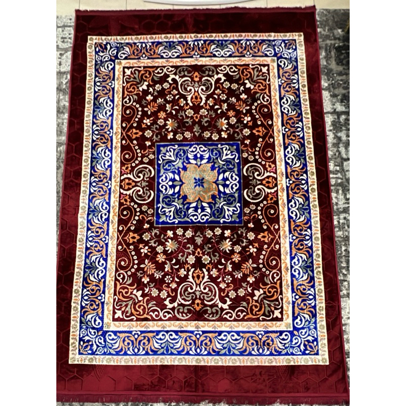 KARPET TURKEY PERMADANI  HAMBAL PREMIUM BUSA TEBAL 2CM JUMBO BAHAN BLUDRU HALUS TEBAL NYAMAN DIPAKAI