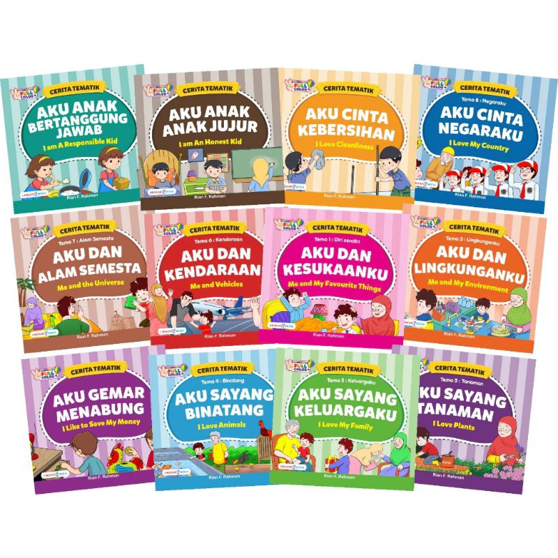 Buku Cerita Anak Seri Tematik Bilingual Full Colour