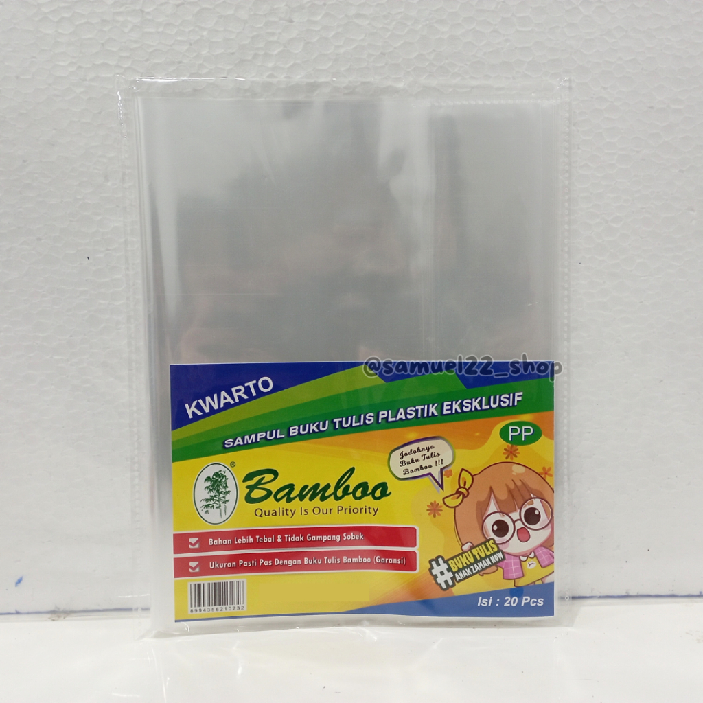

Sampul Plastik Kuarto / Kwarto / Sidu Kecil BAMBOO Isi 20
