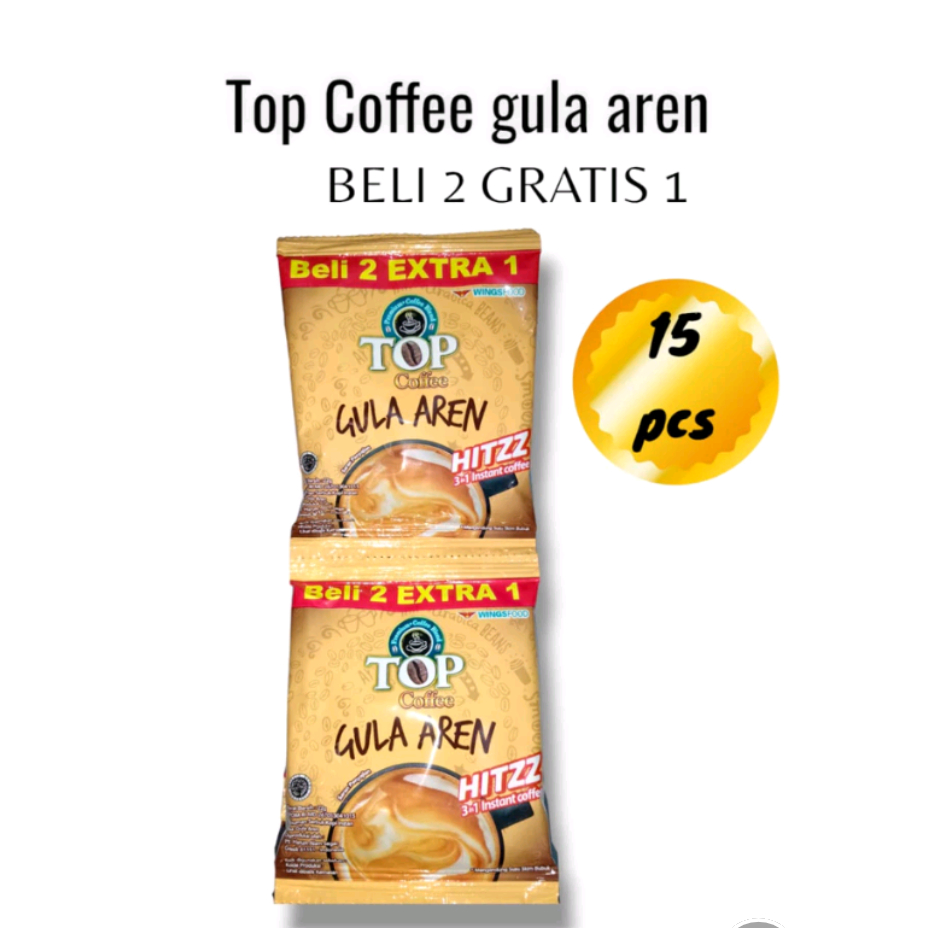 

kopi top gula aren renceng isi 15pcs x 22gr sn