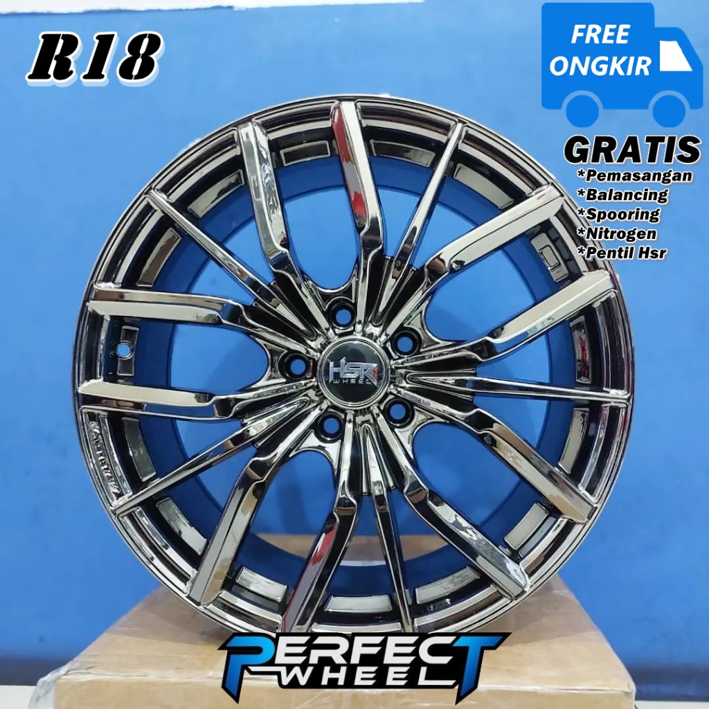 Velg Hsr Evokes Ring 18 Black Chrome Limited Edition Velg Modifikasi Innova Alphard Hrv