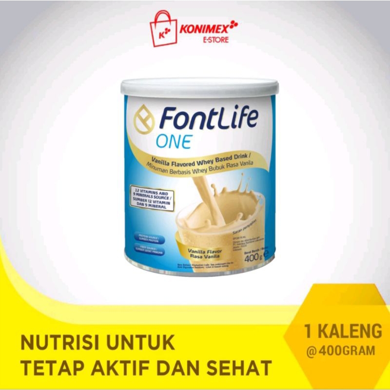 

FONTLIFE ONE 400GR VANILA + HADIAH