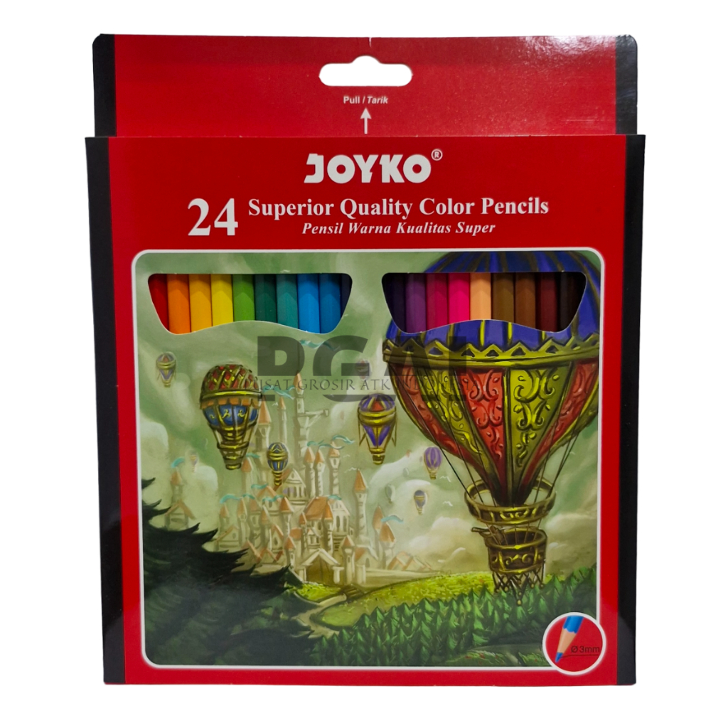 

COLOUR PENCIL PENSIL WARNA JOYKO CP-101 24 WARNA 3 MM 1 PACK STATIONERY