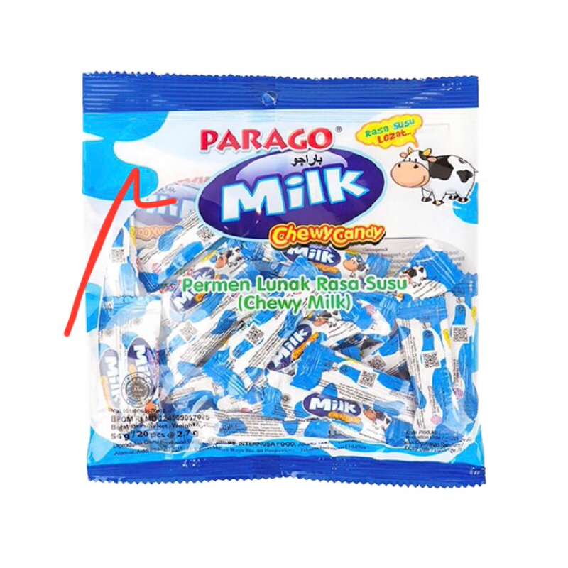 

Parago milk chewy candy permen susu 108g