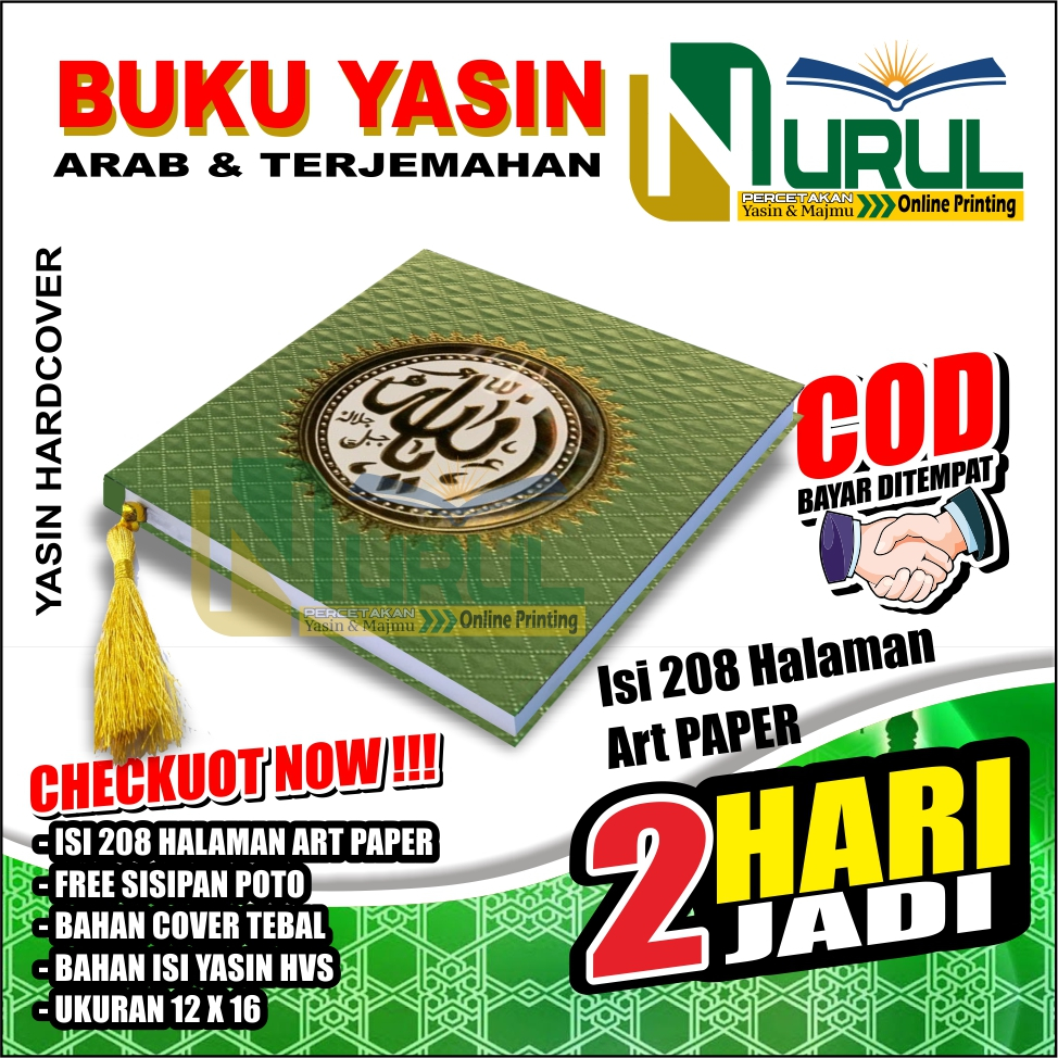 Buku Yasin Tahlil 208 Halaman Art Paper Diamond