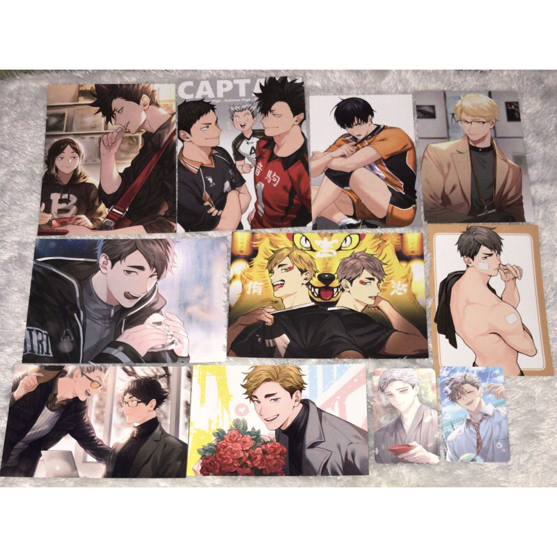 READY STOCK postcard onegingek kertas ganteng onegin kageyama paha miya atsumu osamu koyoan kuroken 