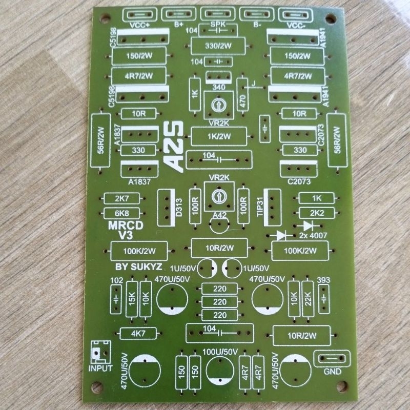 PCB power Mono MCRD V3 New pertinak