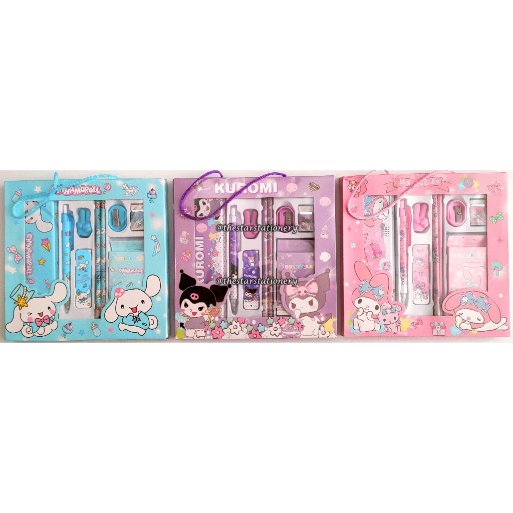 

(1 Set) Study Set Sanrio 1821 / Study Set Anak 1821 / Paket Alat Tulis Anak Sanrio GXIMP 1821