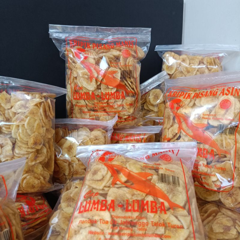 

RB Keripik Kripik Pisang Asli Lumba Lumba 300 gram Oleh Oleh Khas Malang