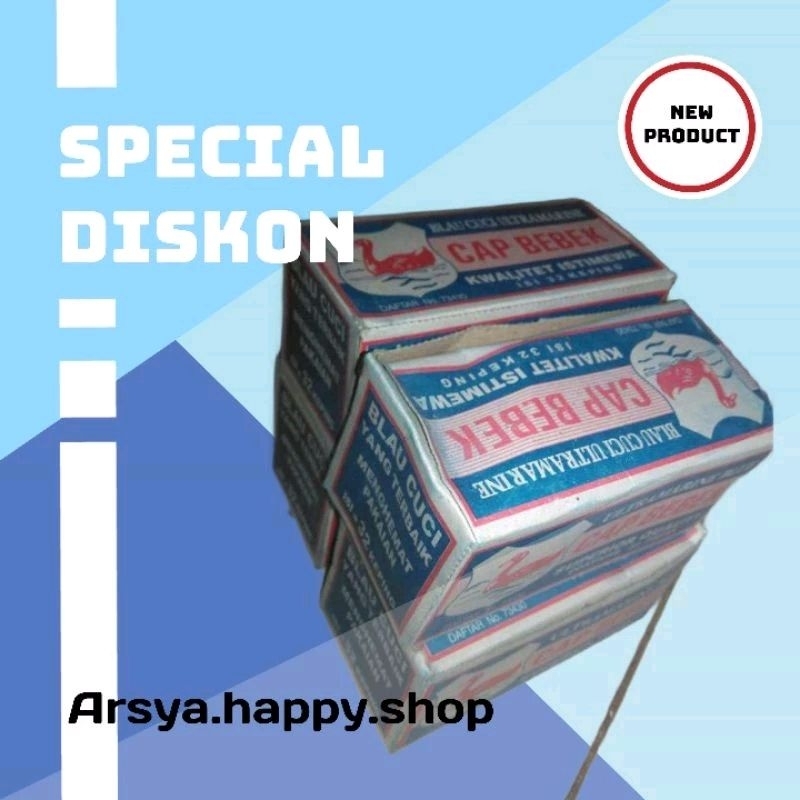 (Antaraja)10pack Blau cuci baju cap bebek harga grosir