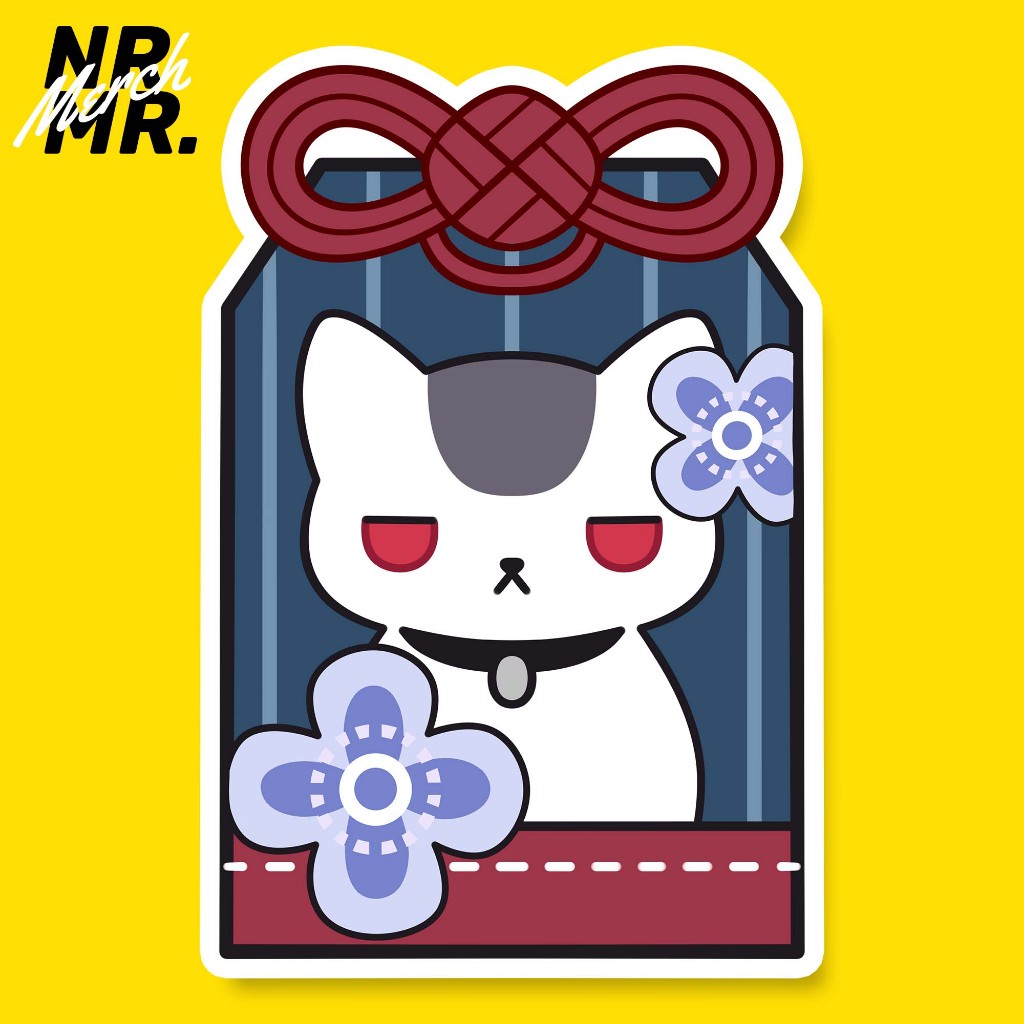 

Stiker Omamori Kayoko Onikata New Year Cat Lucky Charm Blue Archive