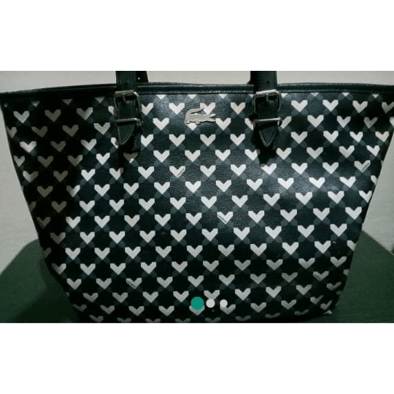 Tas Tote Bag Wanita Lacoste Navy Preloved