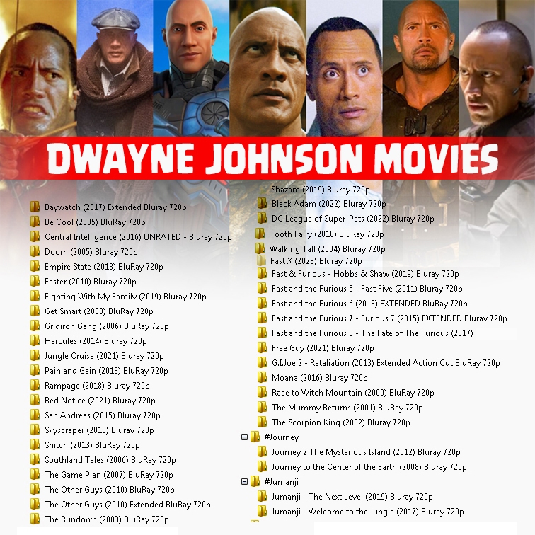 Dwayne Johnson Muvi Koleksi