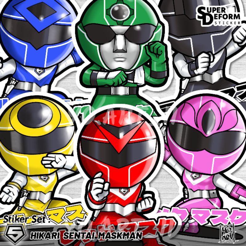 

Stiker Set - Super Sentai Series vol.11 - Hikari Sentai MASKMAN