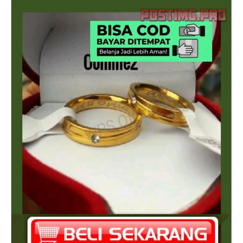 cincin titanium/cincin ukir nama