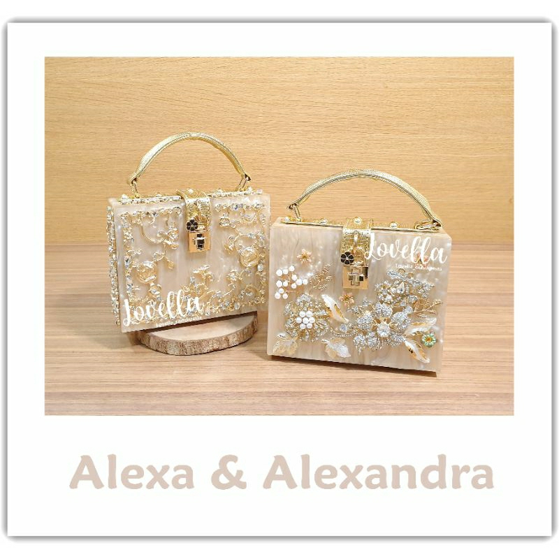 • LOVELLA • ALEXANDRA CLUTCH - Tas Pesta - Clutch Pesta - Tas Pesta Import Cantik - Tas Pesta Wanita
