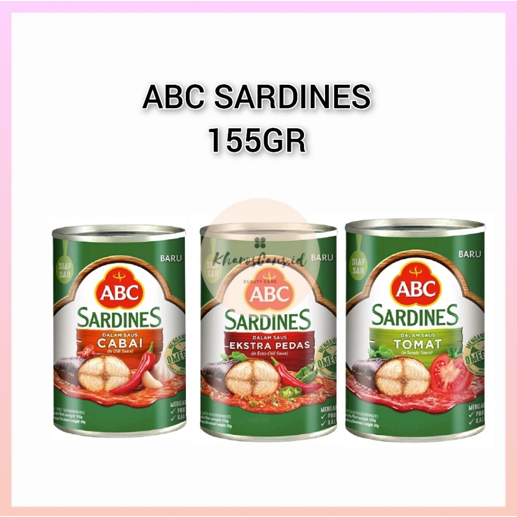 

[PROMO] ABC Sardines Sarden Kaleng 155gr | Cabai - Tomat - Extra Pedas