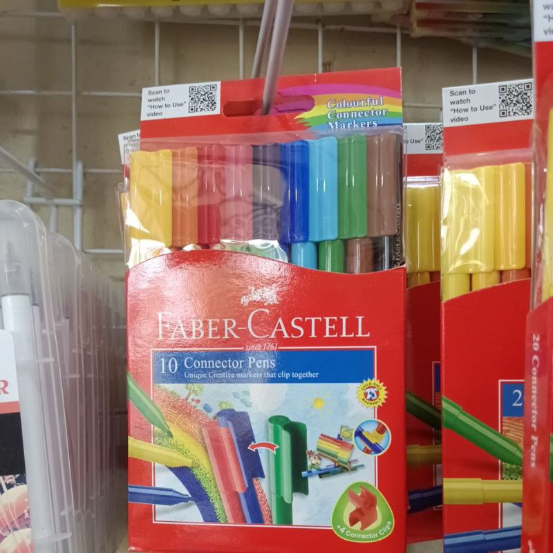 

(1 buah) connecter pens 10 faber castell