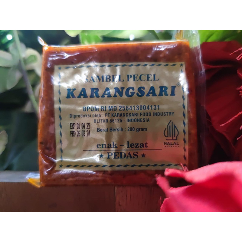 

Sambel Bumbu Pecel Karangsari Karang Sari Pedes Pedas Original