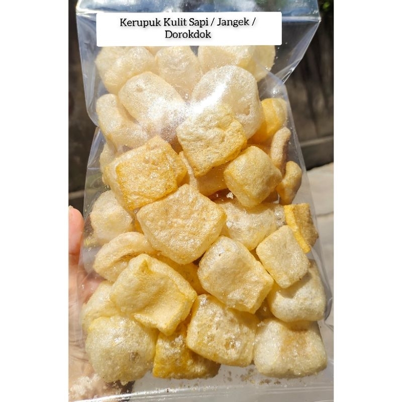 

Kerupuk Kulit Sapi Original / Krupuk Kulit Sapi / Dorokdok / Kerupuk Jangek / Dorogdog