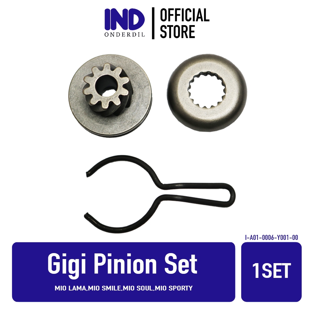 IND Onderdil Gigi Pinion Set Mio Lama Smile Soul Sporty Gear Kick Starter-Stater Assy Comp Kick Driv