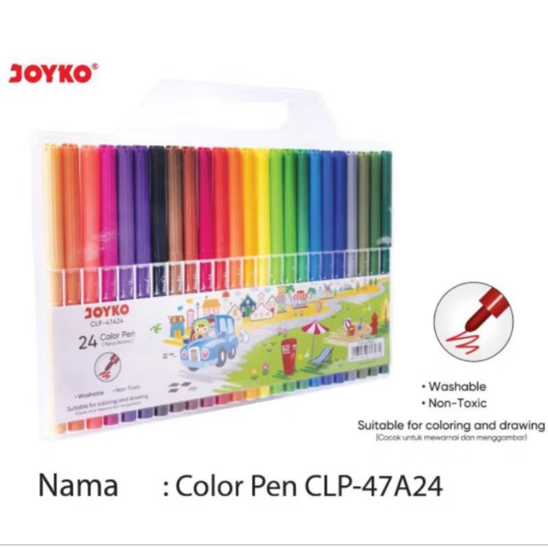 

Spidol Set Warna CLP47-12 Warna CLP47A24 24 Warna