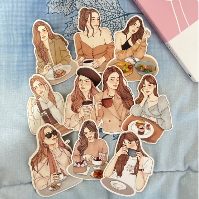 

brunch girls sticker stiker | sticker aesthetic journal | stiker jurnal aesthetic | sticker untuk jurnal
