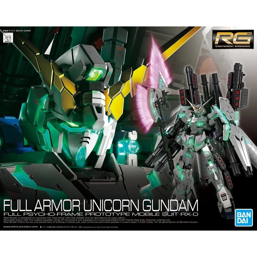 Bandai Gundam Real Grade RG 1/144 Unicorn Full Armor - RG RX-0