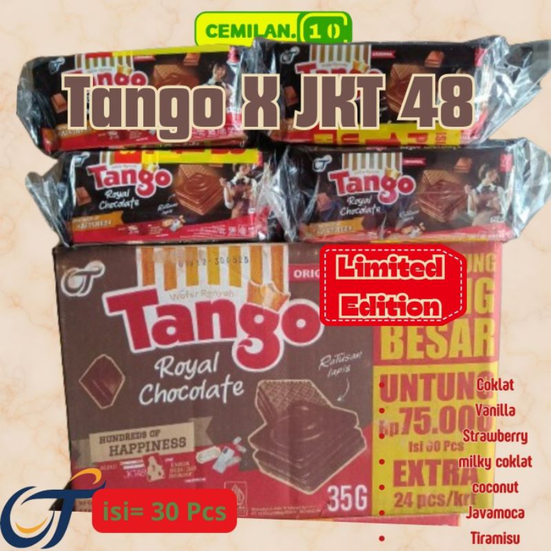 

Wafer Tango X JKT48 LIMITED EDITION Coklat 30Pcs