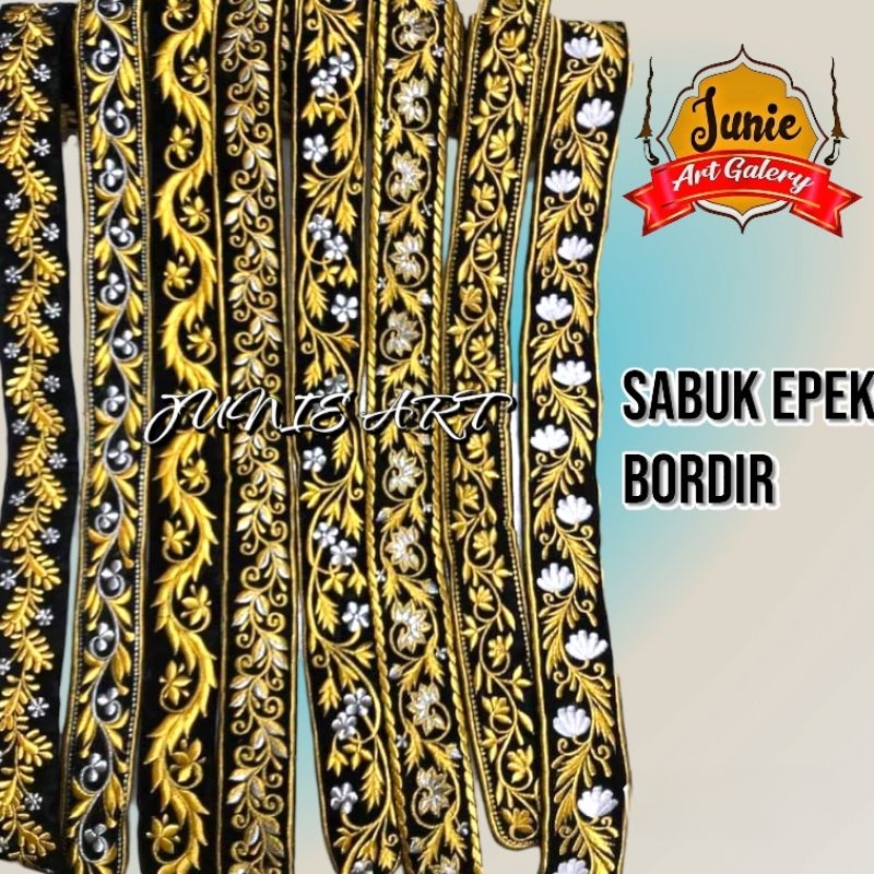 epek bordir /epek timang /sabuk epek jawa / sabuk epek timang busana adat jawa