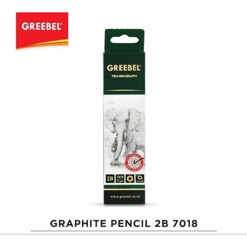 

GREEBEL Pensil Kayu lulus uji komputer Grafit Graphite 7018 PENCIL 2B / 7028 Pastel Mood / ZOOTASTIC tidak beracun non toxic cocok