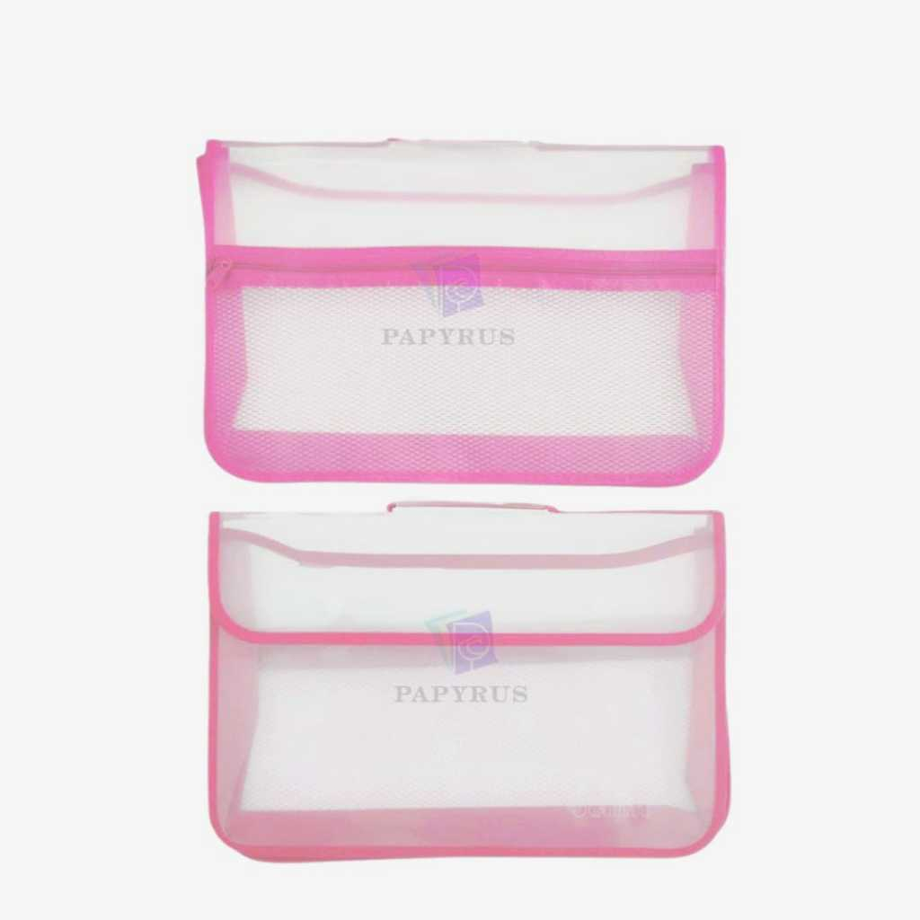 

BRIEF CASE JENIA / TAS MAP KANCING 2 / FILE CASE KANCING JENIA PINK