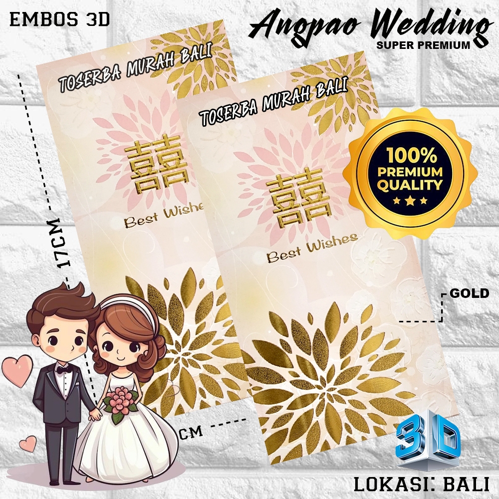 

KERTAS ANGPAO WEDDING PINK AND GOLD EDITION / AMPLOP ANGPAO PREMIUM 2