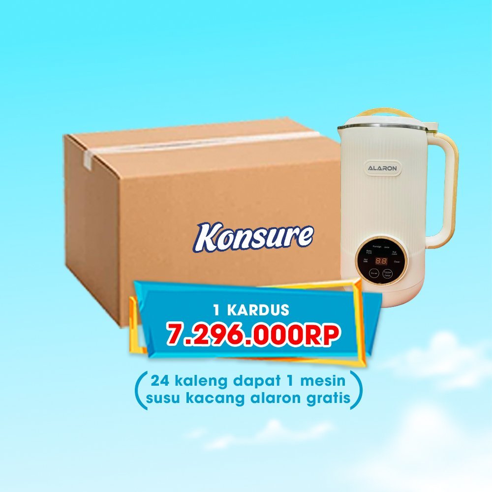 

[ 1 kadrus 24 kaleng 500gr free 1 buah alat pembuat susu kacang]Susu Diabetes Konsure 500g