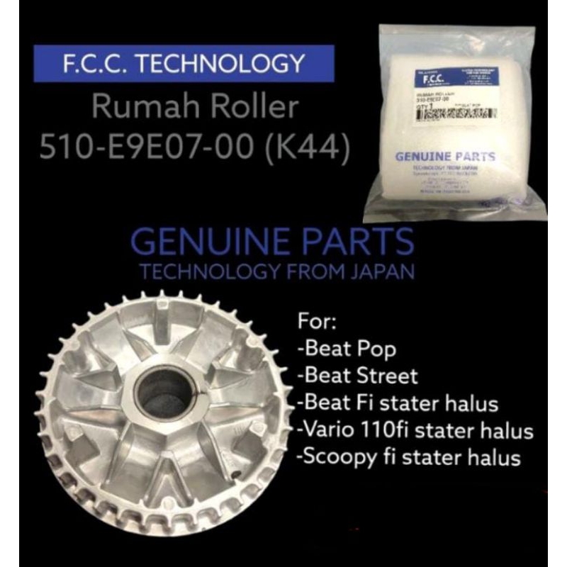 Rumah roller beat FI k44 original fcc tecnologyface comp pully depan k44 beat fi vario 110 fi scoopy