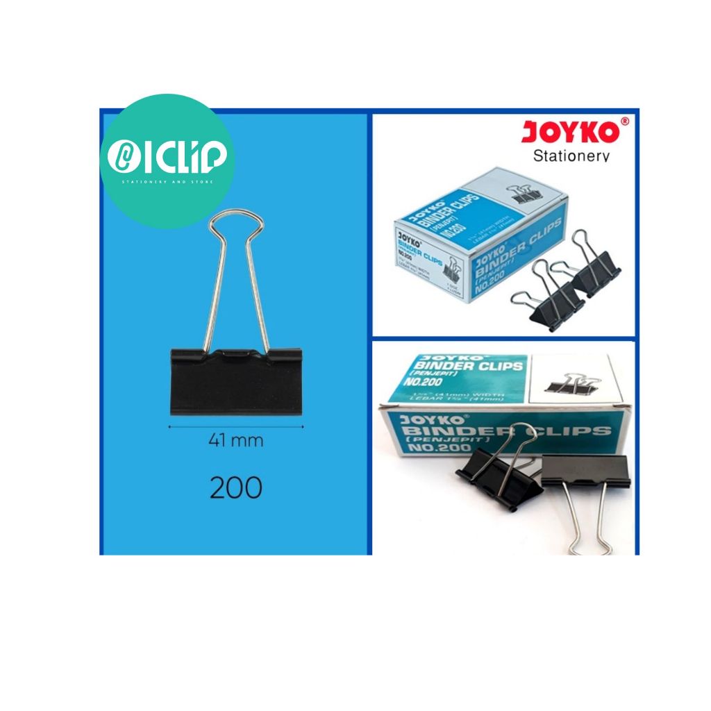 

Binder Clip Kertas JOYKO Ukuran 105 107 111 155 200 260