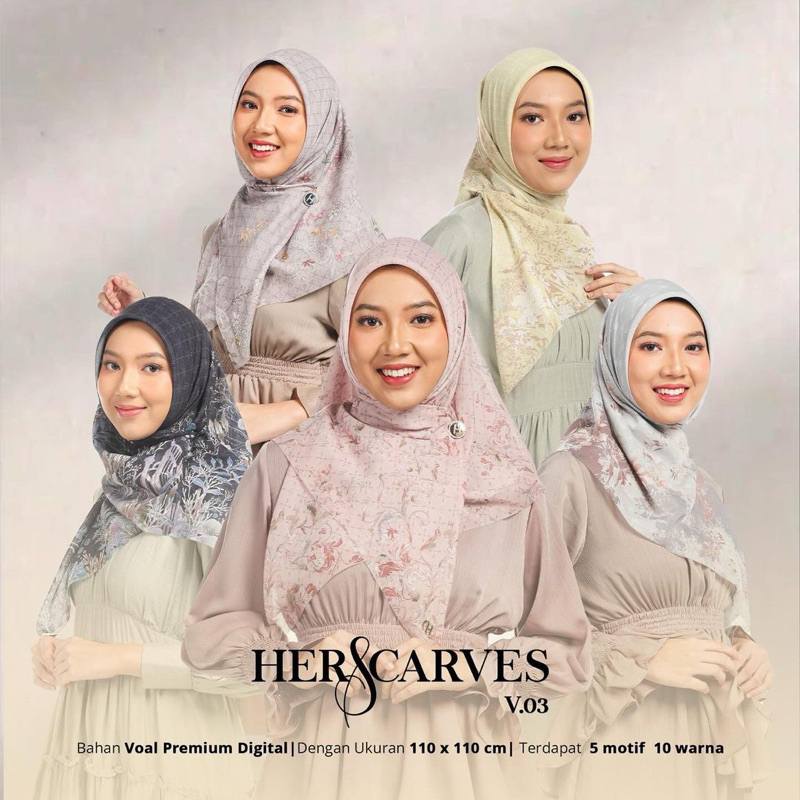 Segiempat Motif Her Scarves/Segiempat her scarves