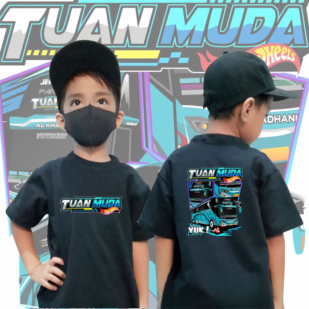 KAOS ANAK BUS MANIA BIS TELOLET TUAN MUDA  HOT WHEELS FREE STIKER