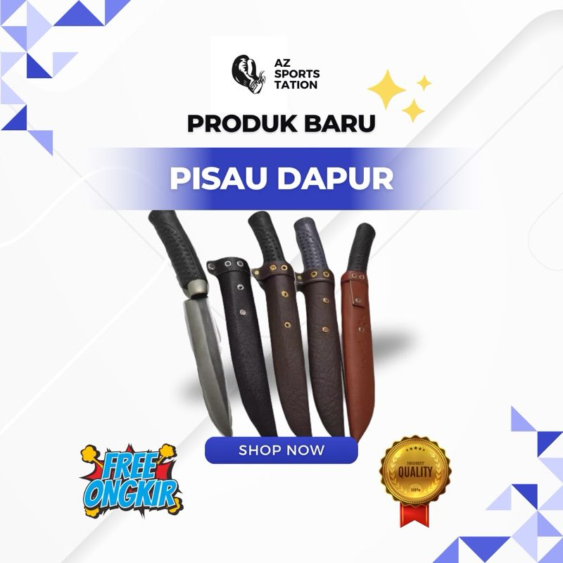 Pisau Dapur Asli Baja Super Tajam/Pisau Sembelih/Multifungsi