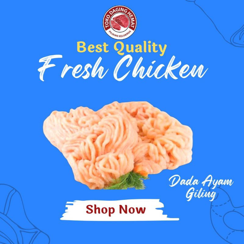 

Dada Ayam Fillet Giling Fresh 500Gram