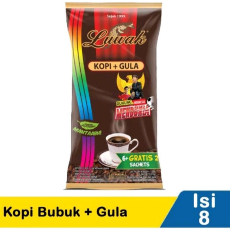 

LUWAK GULA + KOPI ISI 6 + 2 FREE @23GR