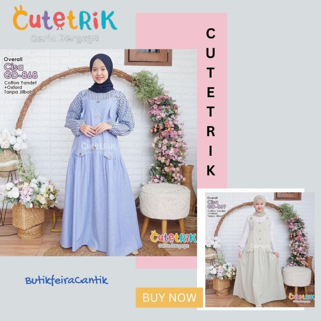 Baju remaja model overall kekinian cutetrik terbaru - Cisa