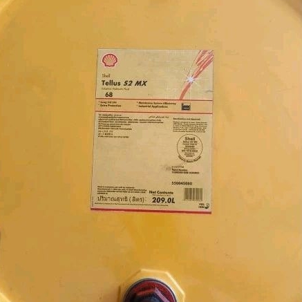 Oli hidrolik Sh*ll Tel*us S2 MX 68, oli hidrolik 68, oli 10 eceran kemasan 5L