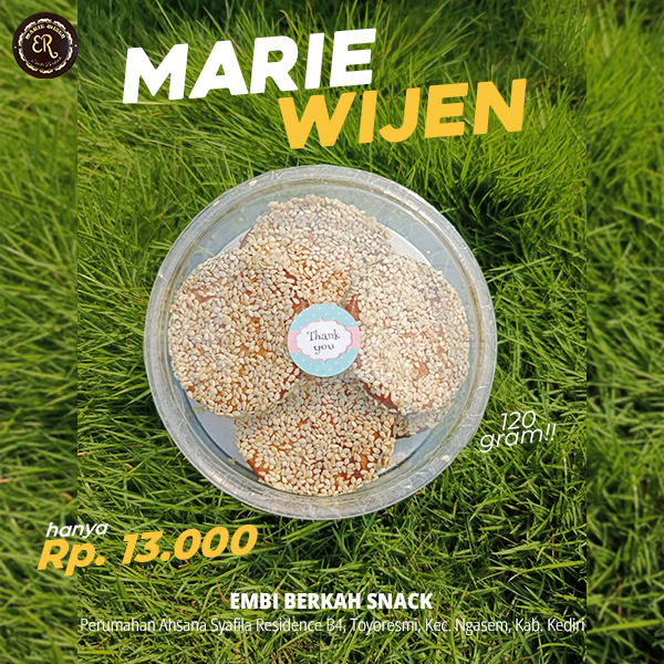

KEMASAN MIKA MARIE WIJEN KACANG EMBI BERKAH 120 GRAM