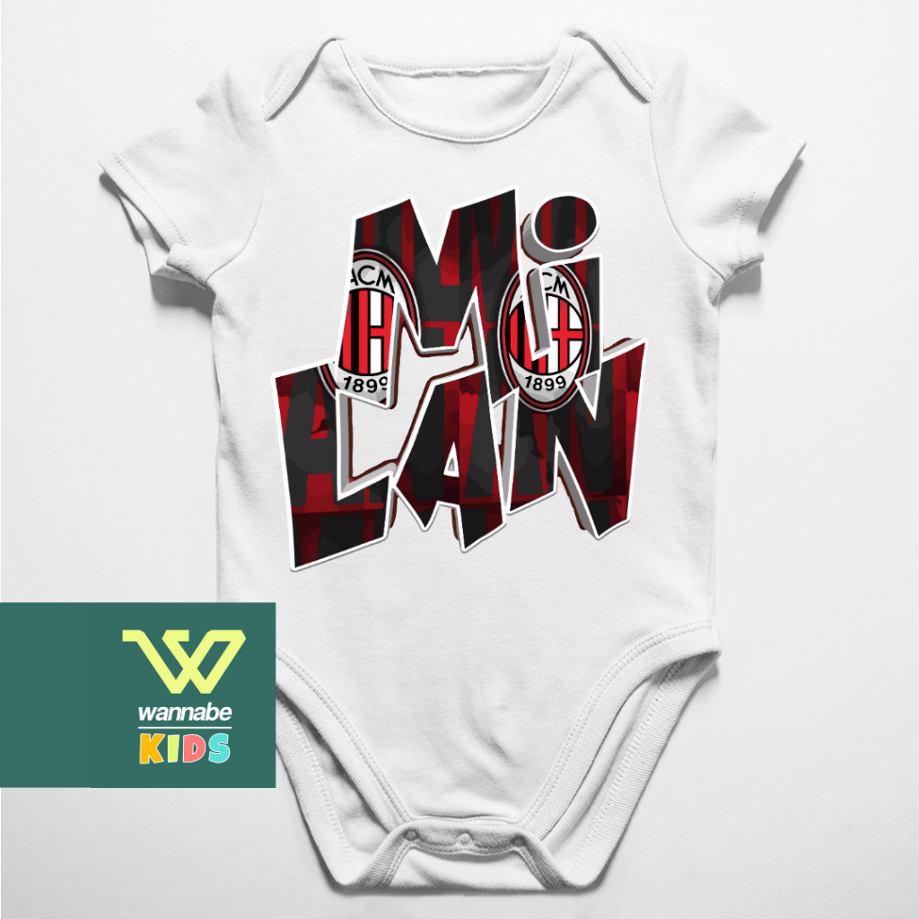 JUMPER BAYI BOLA AC MILAN JUMPER LUCU BAJU BAYI PAKAIAN BAYI