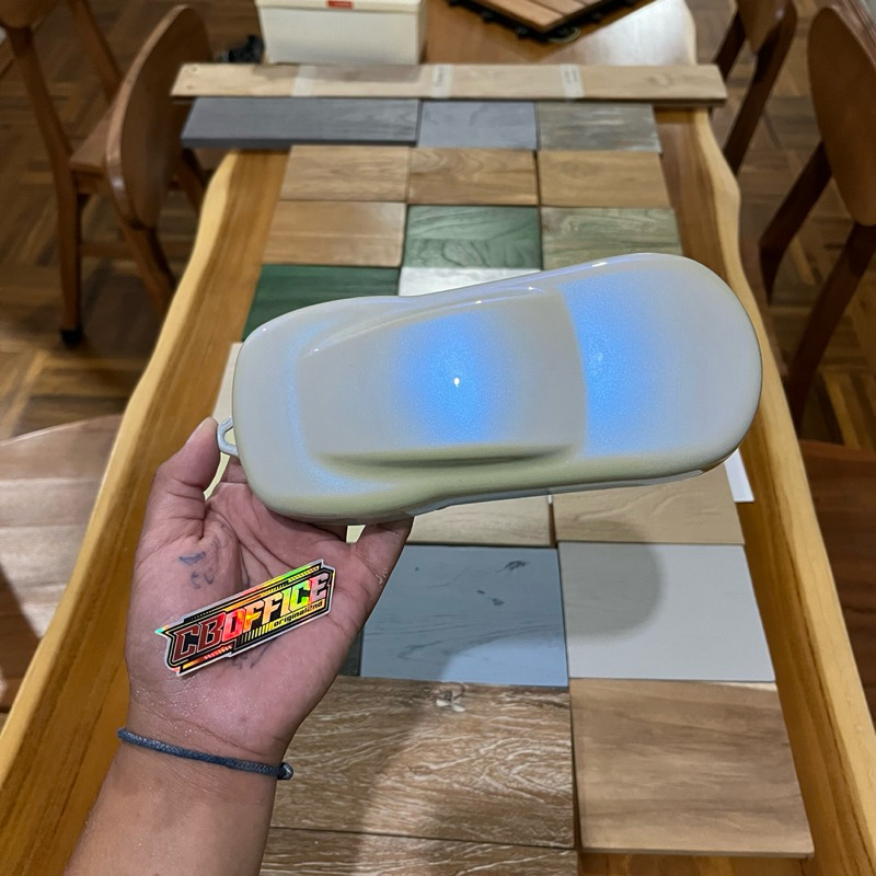 Cat PU bunglon lembayung effect warna biru