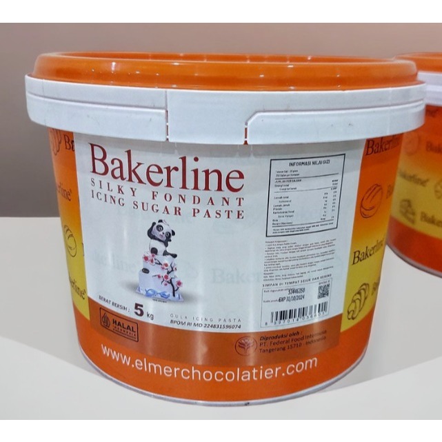

BAKERLINE Silky Fondant 5kg - Gosend Grab Only!!!